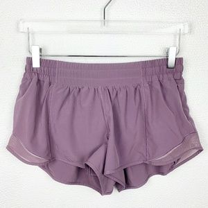Lululemon Athletica Purple Athletic Shorts with Curved Hems